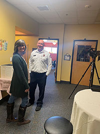 2022 Prep Fair Event Photo - pete and sara before interview